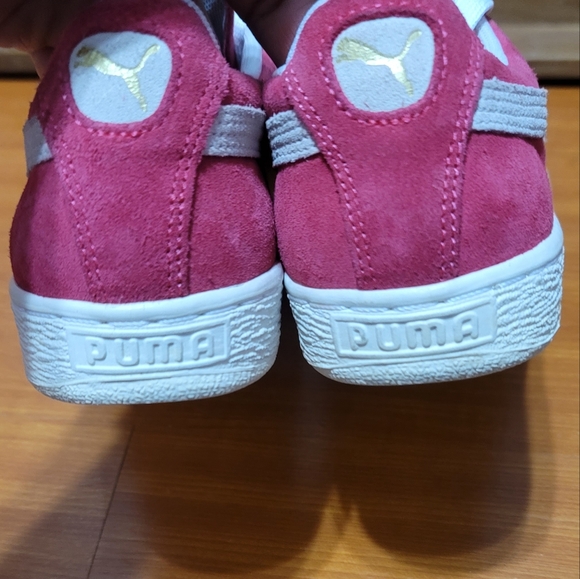 Puma Red White Suede Woman Sneakers - Picture 6 of 9